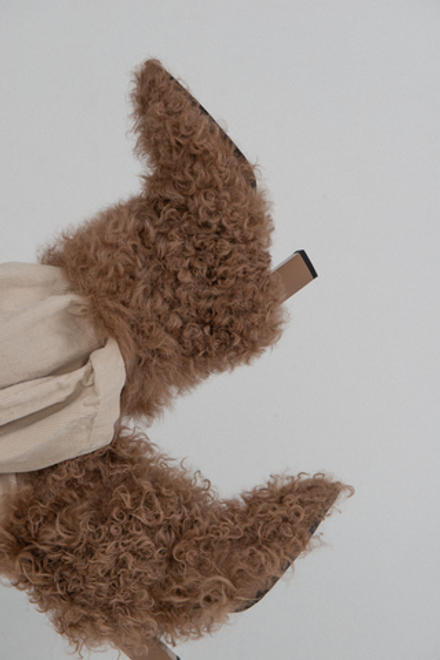 Ботильоны меховые WOOLY