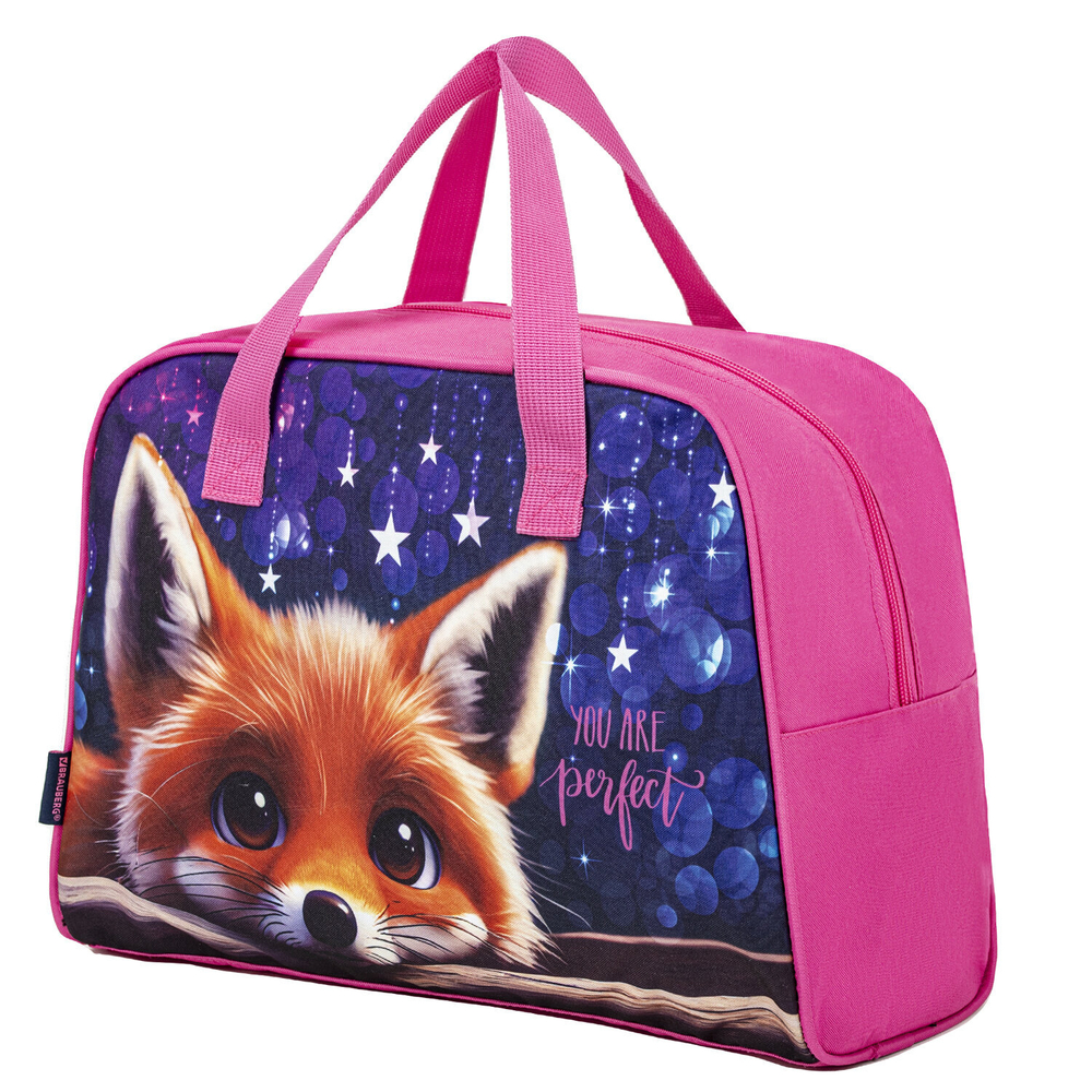 Сумка для внешкольных занятий BRAUBERG с ручками, 35x25x15 см, Cute fox, 272379