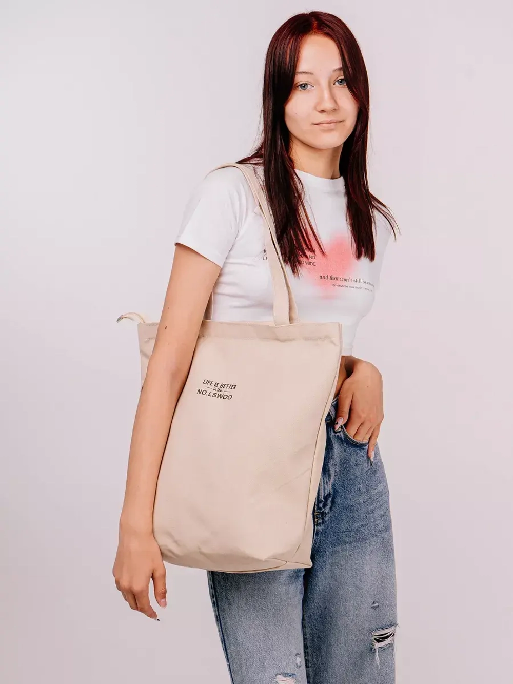 Шоппер сумка через плечо