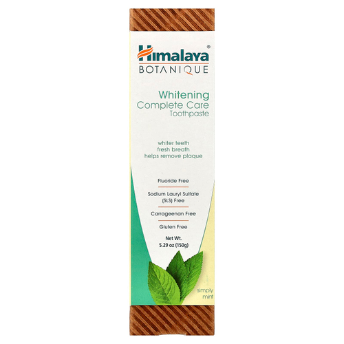 Himalaya, Botanique, отбеливающая зубная паста Simply Mint, 5,29 унций (150 г)