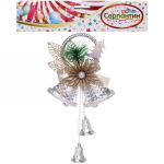 Украшение новогоднее «Зиминий звон» 30*15 см, Серебро