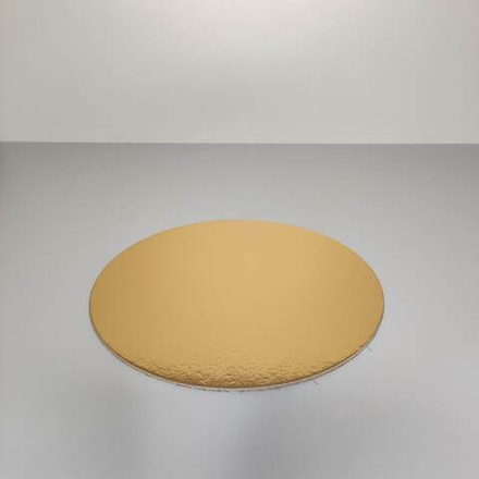 Подложка для торта круглая золотая 2,5 мм