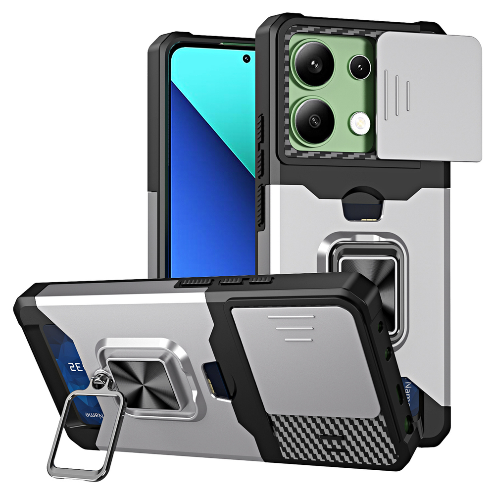 Противоударный чехол Сard Reader Case для Poco M6 Pro 4G