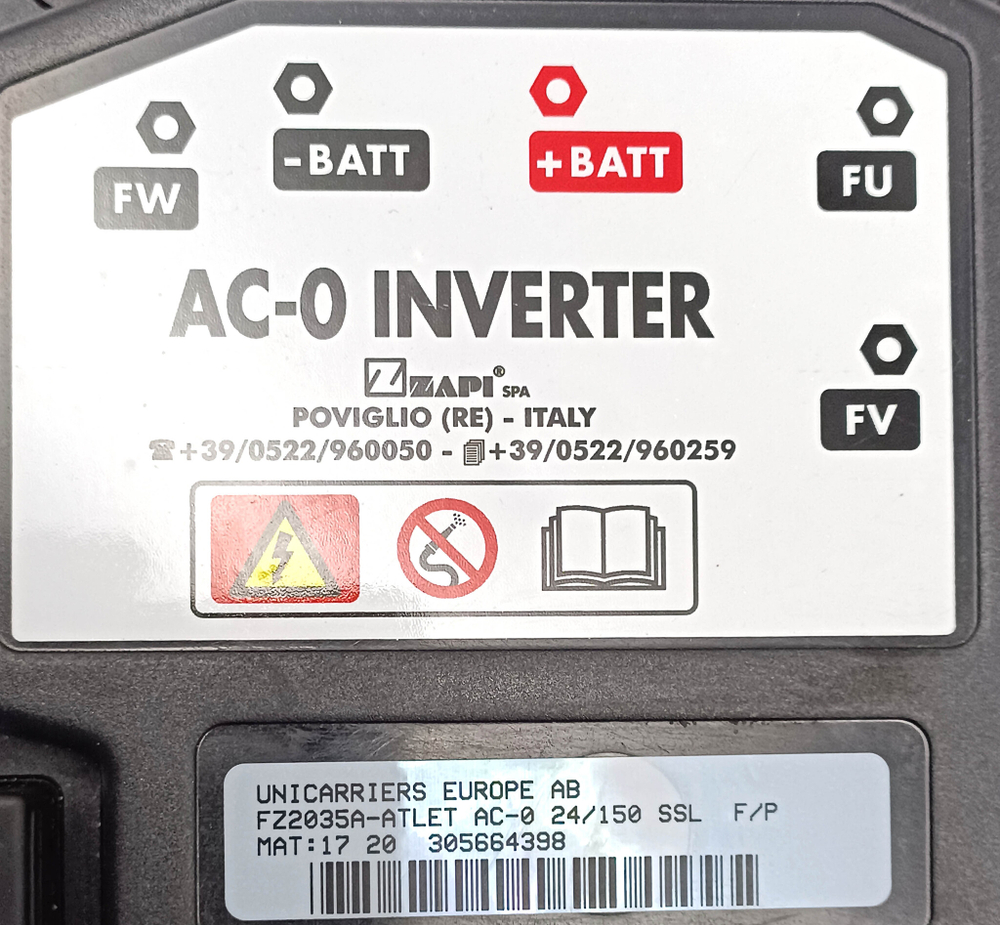 Инвертер ZAPI AC-0 FZ2035A-ATLET 24v 150a Unicarrires 109463 AB08B контроллер двигателя