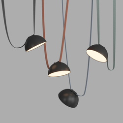 DK5561-BK Cветильник для трека-ремня Belty, серия Flow со светодиодом, D220*H117мм, 48V DC, 24W, RA90, 120°, 3000K, IP20, черный, алюминий