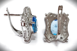 Серьги Эстерелла из серебра 925 пробы