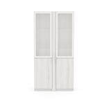 Шкаф для документов со стеклом вариант №2 ТАЙМС (TIME S)