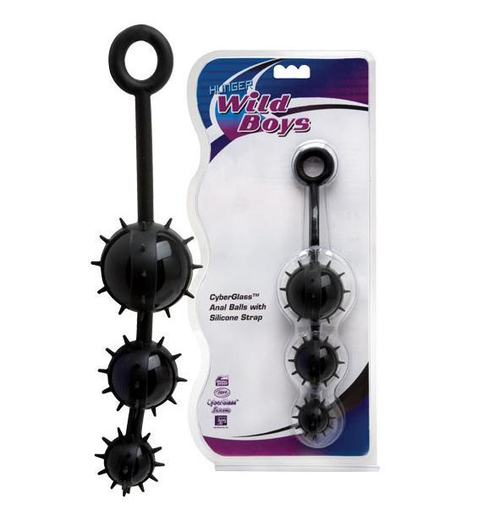 Анальные шарики Dream Toys Hunger – стекло, силиконовый шнур