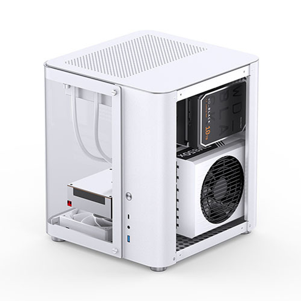 Корпус JONSBO TK-1, mini-ITX, micro-ATX, ATX, белый (без БП)