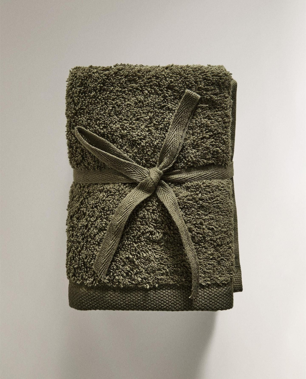 Zara Home - Набор полотенец для рака из хлопка высокого качества (набор из 3 шт.), серый, 30х30 см