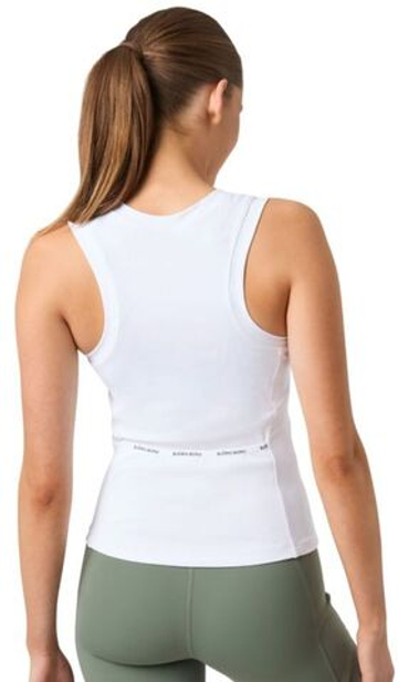 Женский топ теннисный Björn Borg Ace Pocket Ribbed Tank - белый