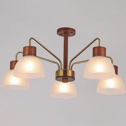 Люстра на штанге ILLUMICO  IL0286-5C-79 BR