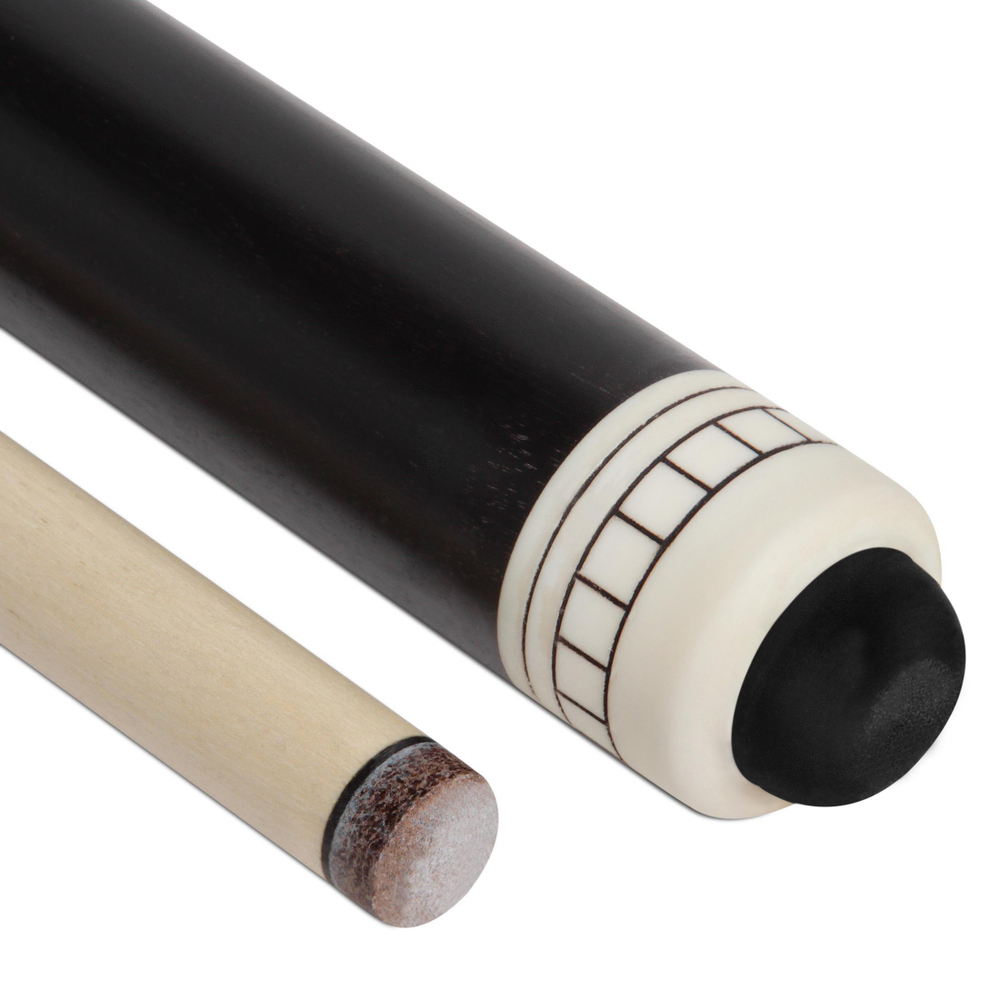 Бильярдный кий для русского бильярда Бэтмен, двухсоставной (граб, черный граб)