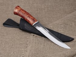 Нож «Пластунский», сталь Х12МФ, рукоять мореная карельская берёза
