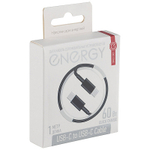 Кабель Energy ET-33 USB-С/USB-C, черный