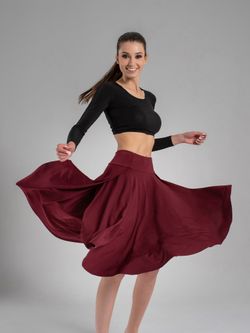 Dolly Max skirt shorts, Dark Red Oil