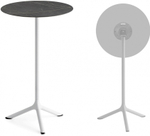 Стол ламинированный барный складной Scab Design Tripe Folding, белый, черный мрамор Сахара