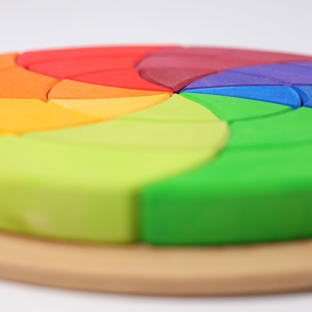 Деревянная обучающая мозаика "Круг Гете", 24 детали