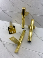 Мебельные ножки металлические Золотые под диван тумбу шкаф