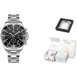 OLEVS Quartz Movement Watch Men"s Watches Black Dial