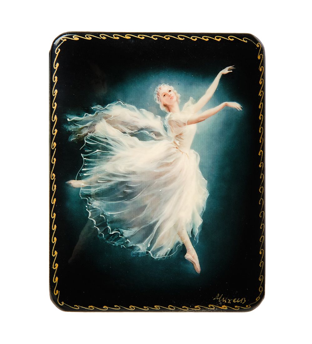 Народные промыслы ШК-19/ 8-D Шкатулка в технике декупаж «Балет» (10х8х3,5)