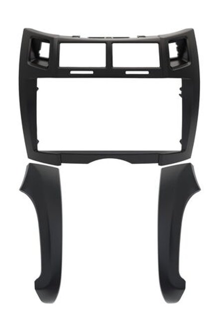 Комплект рамки с разъёмами 9" Toyota Yaris/Vitz P90 2005-2010 черная Тип 2 с боковинами - Car-Smart 9647F2B
