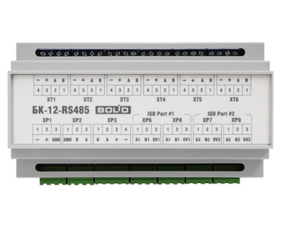 БК-12-RS485-01 Блок коммутации для установки в шкафы, боксы, две внешних линии RS485