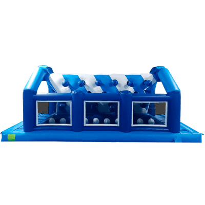 Коммерческая надувная полоса препятствий «Конструктор» 50*4,5*4 м