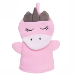 Мочалка-варежка для тела детская «Water Magic - Единорожек Люси», цвет розовый, 17*24 см (ZIP пакет)