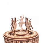 Танцующие балерины от WoodTrick Сборная модель музыкальной шкатулки - деревянный конструктор, 3D пазл