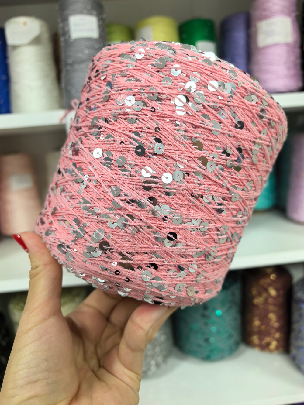 Рандомный цвет, пайетки 3+6 копия Lustrosa (китайский аналог)