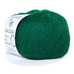 Пряжа Super Kid Mohair, 25г,237м, 47%супер кид мохер,31%мериносовая шерсть, 22% па (цена за 1шт)