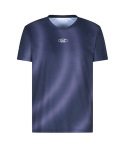 Теннисная футболка EA7 Tennis Pro Crew-Neck - blue shade