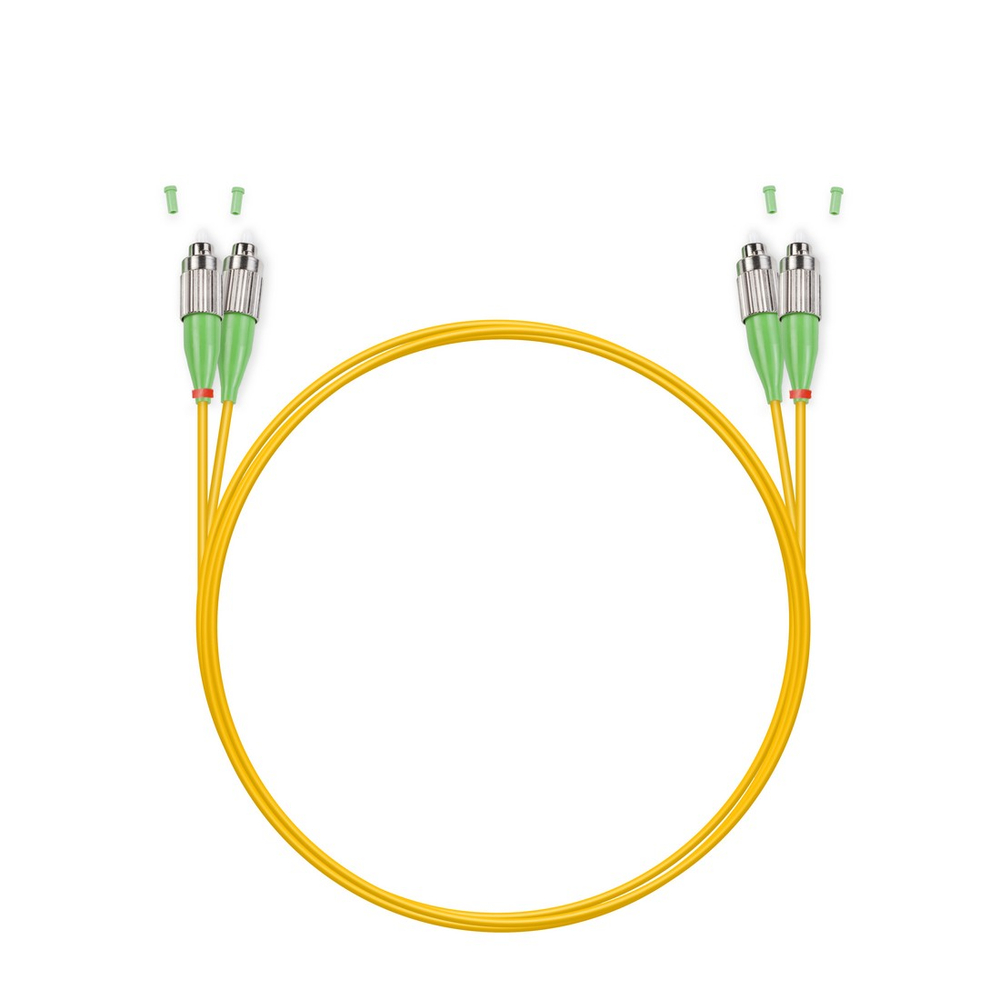 Патч Корд Оптоволоконный FC/APC-FC/APC SM 9/125 Duplex 3.0мм 1 м
