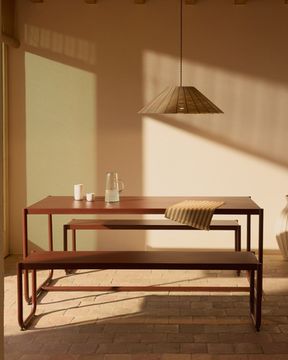 Абажур Saranella для уличного светильника из светло-серого искусственного ротанга, 70 см