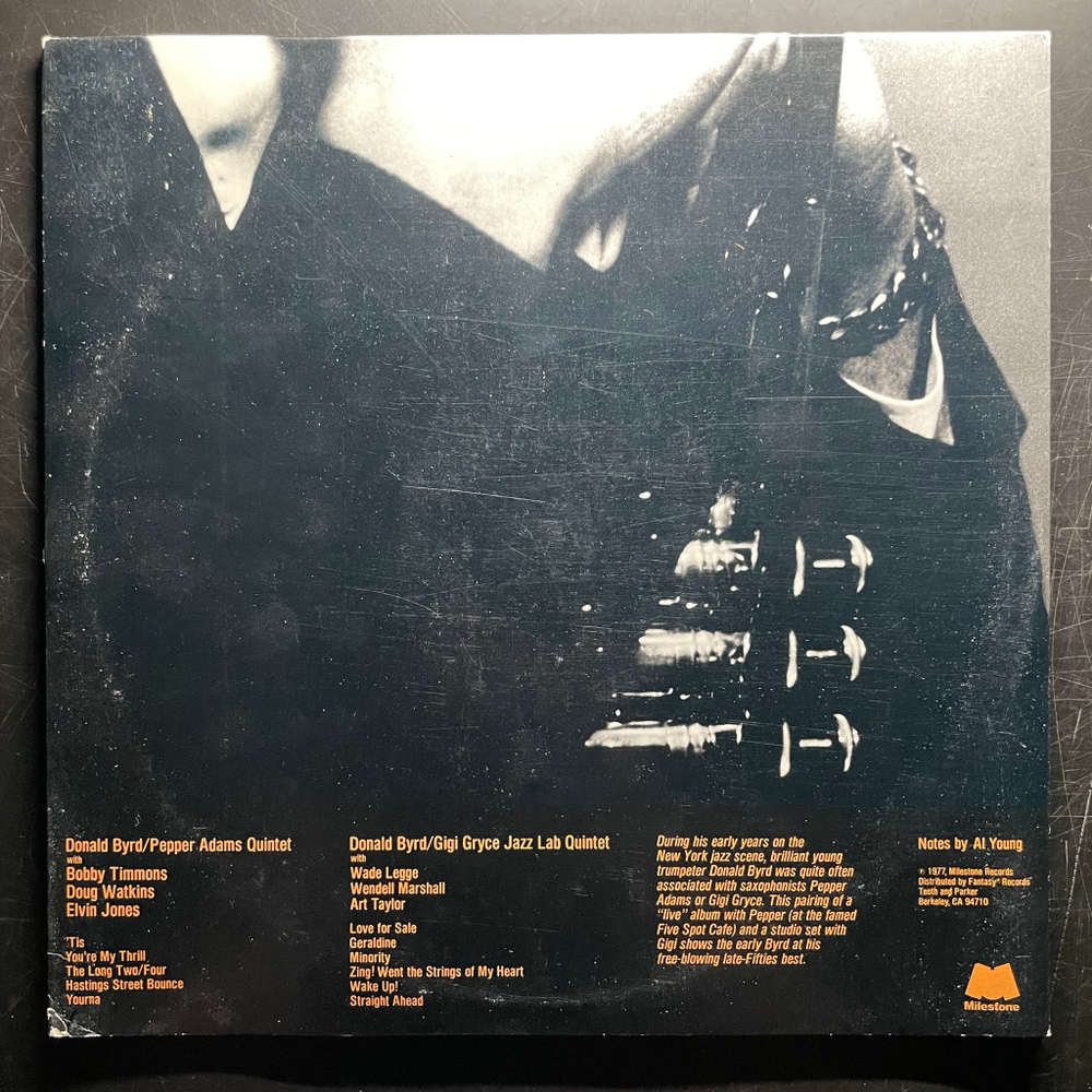 Donald Byrd With Pepper Adams And Gigi Gryce ‎– Young Byrd 2LP (США 1977г.)