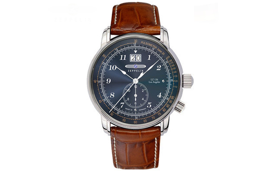 ZEPPELIN Los Angeles Collection Quartz Movement Men"s Watches Watch Blue Dial Stainless Steel Case