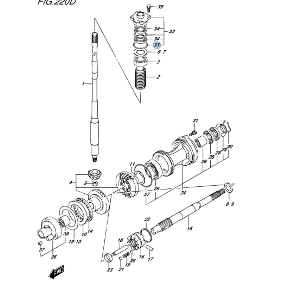 Кольцо уплотнительное 09280-46004-000