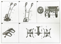 Культиватор электрический GREENWORKS GTL1520 220 В, 1500 Вт, 40 см (2801207)