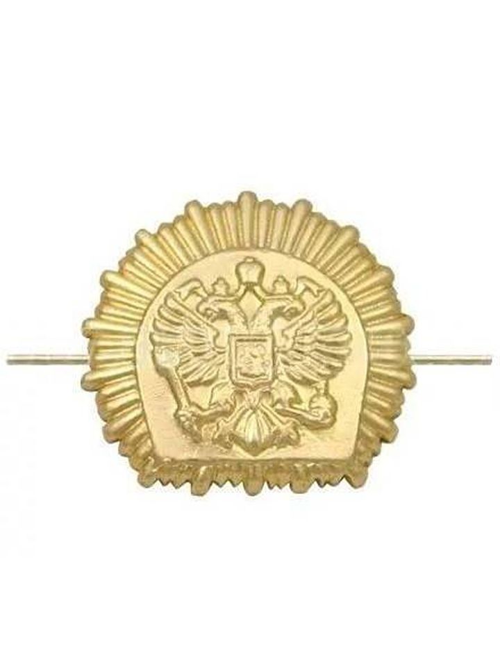 Эмблема петличная КК золото металл