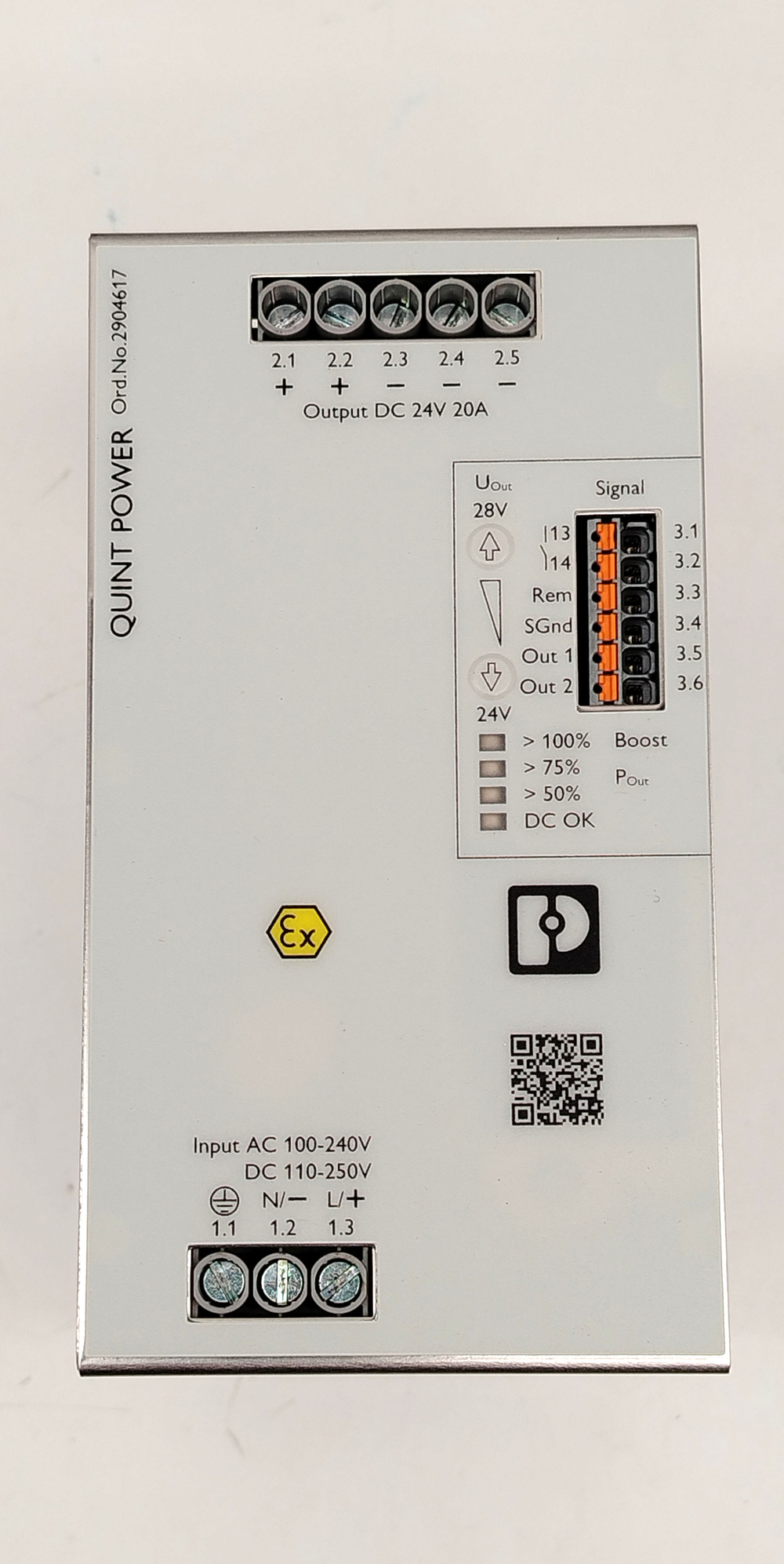 Блок питания Phoenix Contact QUINT4-PS/1AC/24DC/20/+ 2904617