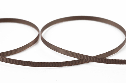 "Gamma" репсовая лента GR-03 3 мм №121 серо-коричневый