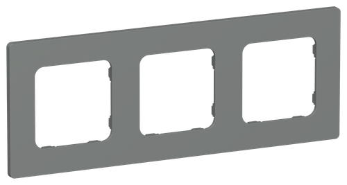 FLITE Рамка 3-местная РУ-3-К-ФлМА мокрый асфальт IEK