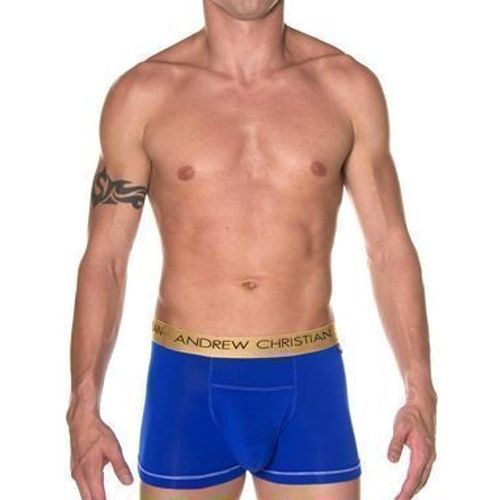 Мужские трусы боксеры синие Andrew Christian Infinity Boxer Navy AC26