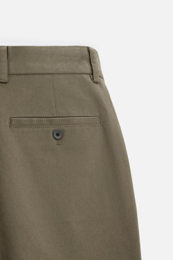 ZARA БРЮКИ ЧИНОС SLIM FIT, СВЕТЛО-ЗЕЛЕНЫЙ