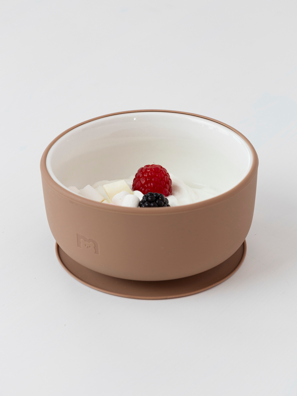 Фарфоровая миска на силиконовой присоске, Hazelnut