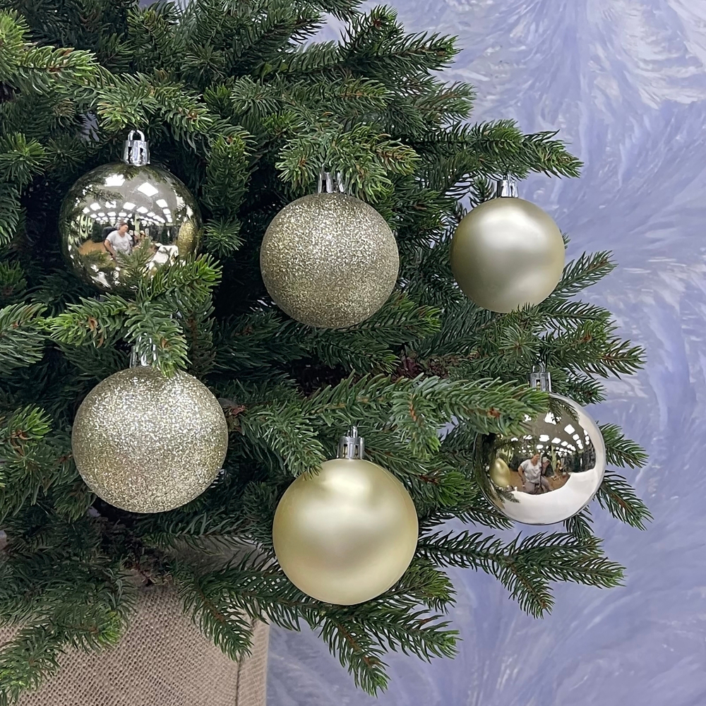 Набор шаров 30шт 6см House of seasons шампань в прозрачной упаковке