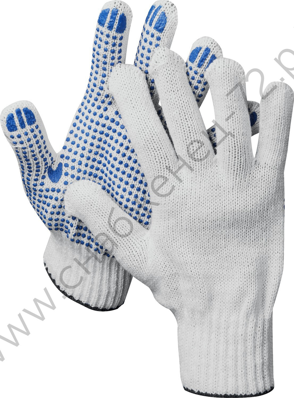 DEXX с ПВХ покрытием (точка), х/б 7 класс, перчатки рабочие (11400)