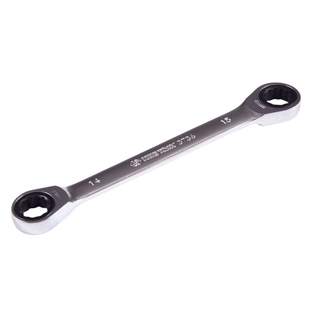 KING TONY (37361415M) Ключ трещоточный накидной 14x15 мм