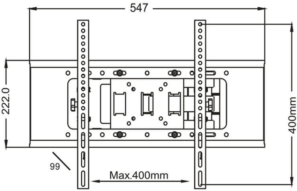 Кронштейн настенный 2MVESA Vertiсa 540